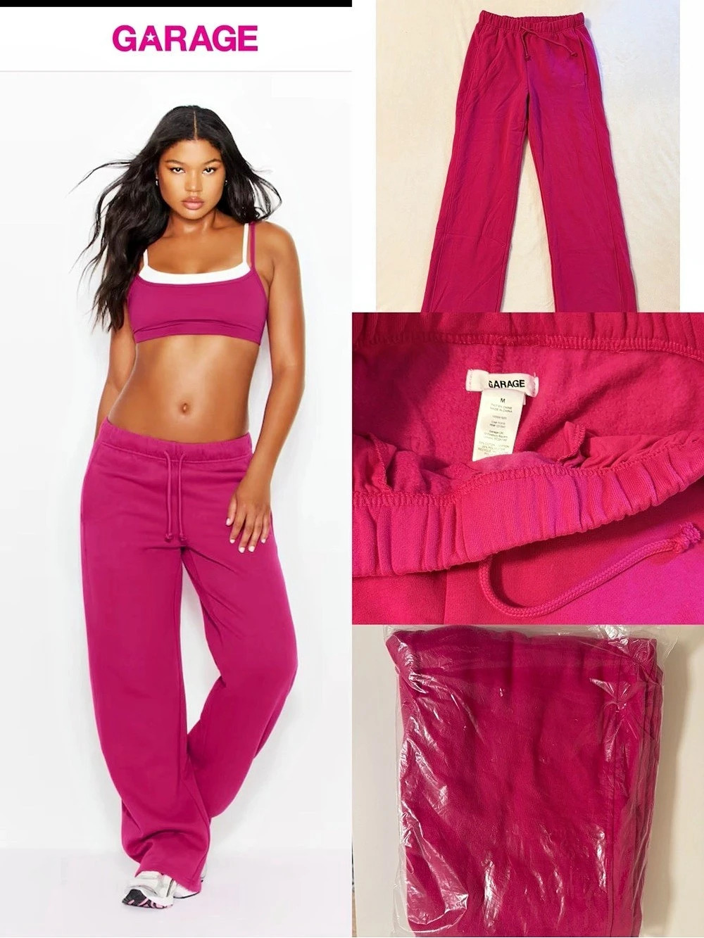 Garage UltraFleece Straight Leg Sweatpants Raspberry Cheeks Pink